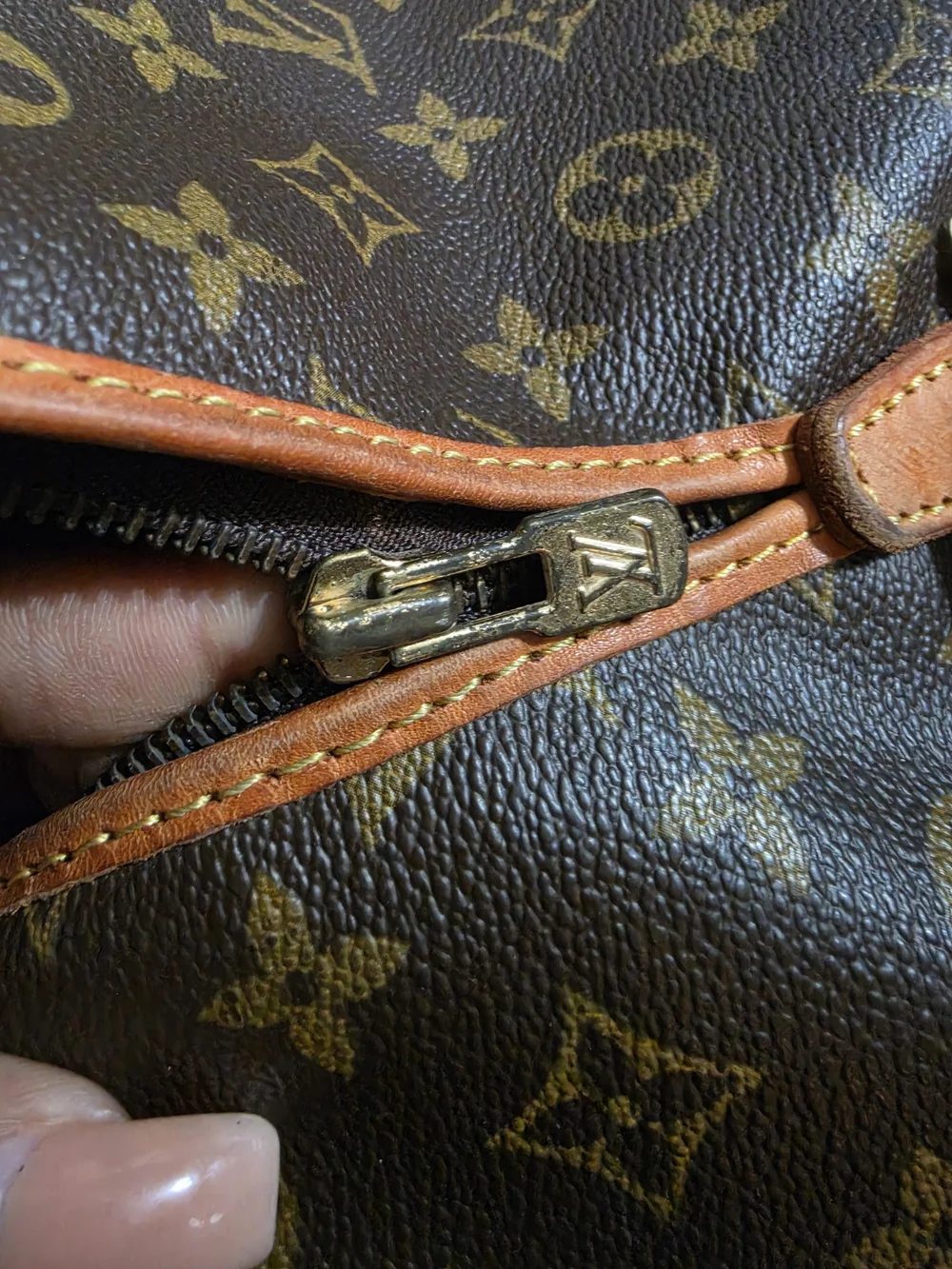 Louis Vuitton Brown Monogram Garment Bag with Tan Trim